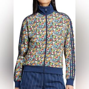 adidas originals multi Floral Liberty London Track Top Sz XL
